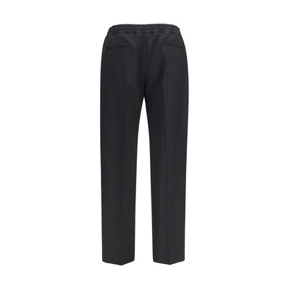 Valentino Garavani Black Cotton Chino Trousers