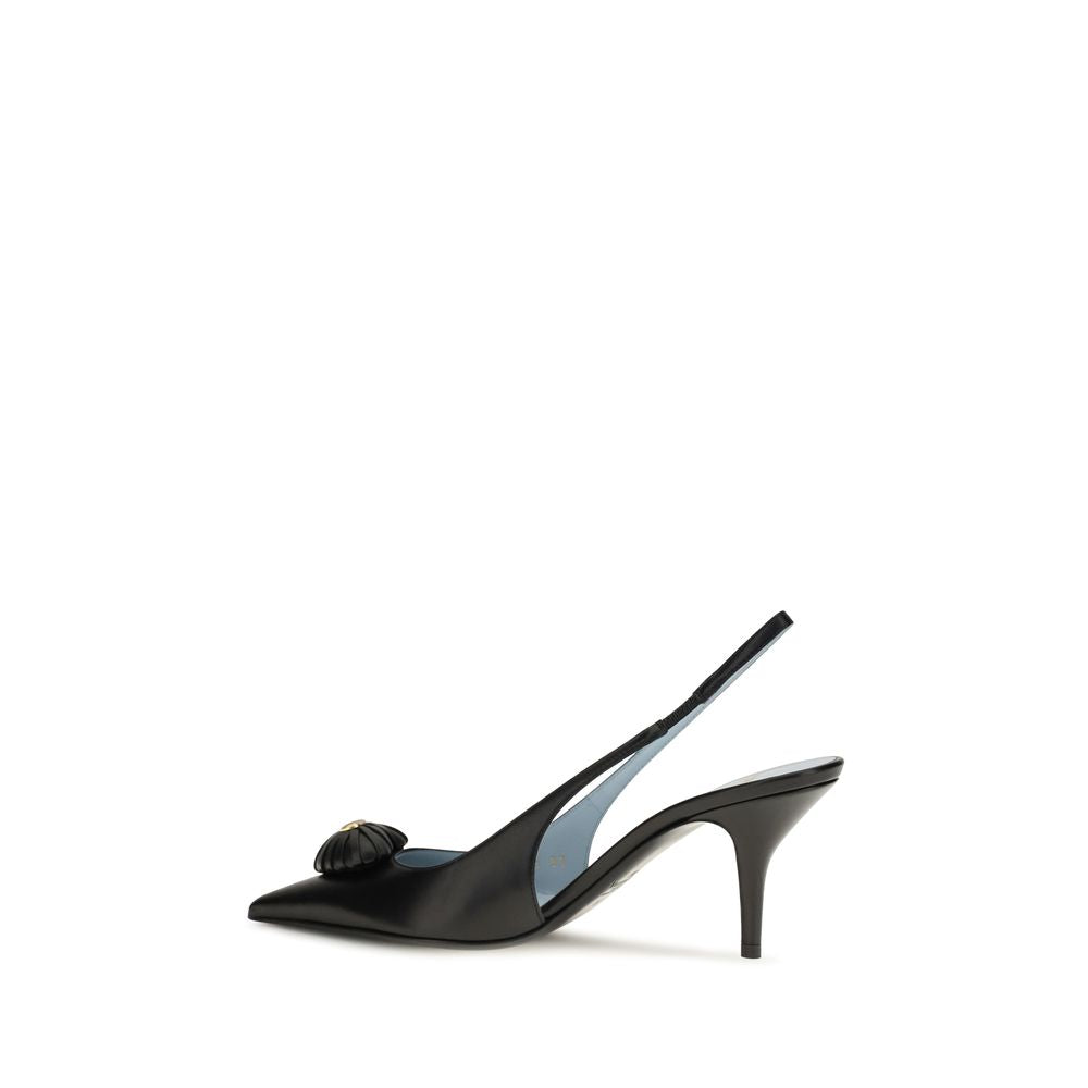 Pumps Valentino Garavani Tacón Alto Piel Negra Colección Bos Taurus