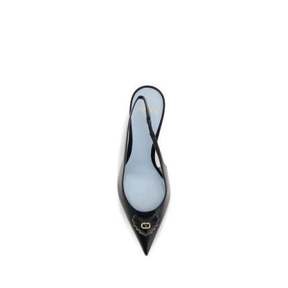 Pumps Valentino Garavani Tacón Alto Piel Negra Colección Bos Taurus