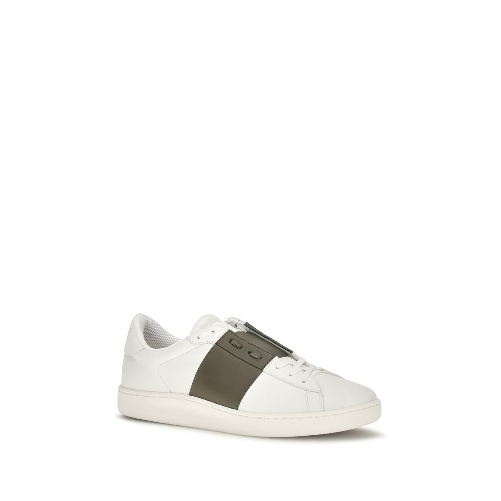 Valentino Garavani White Bos Taurus Calfskin Low-Top Sneakers