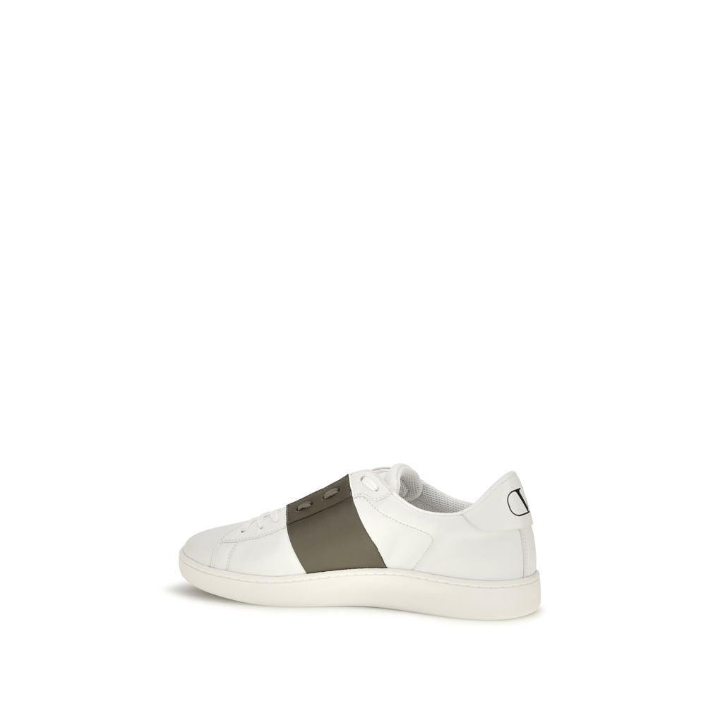 Valentino Garavani White Bos Taurus Calfskin Low-Top Sneakers