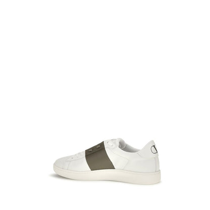 Valentino Garavani White Bos Taurus Calfskin Low-Top Sneakers