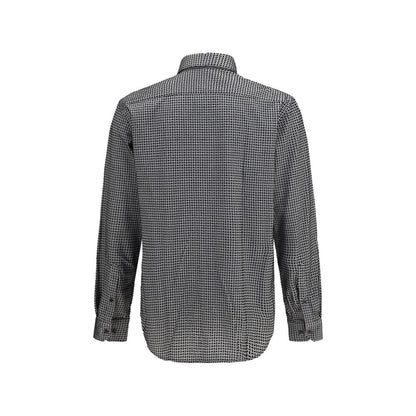 Camisa Giorgio Armani De Algodón Con Estampado Geométrico Gris
