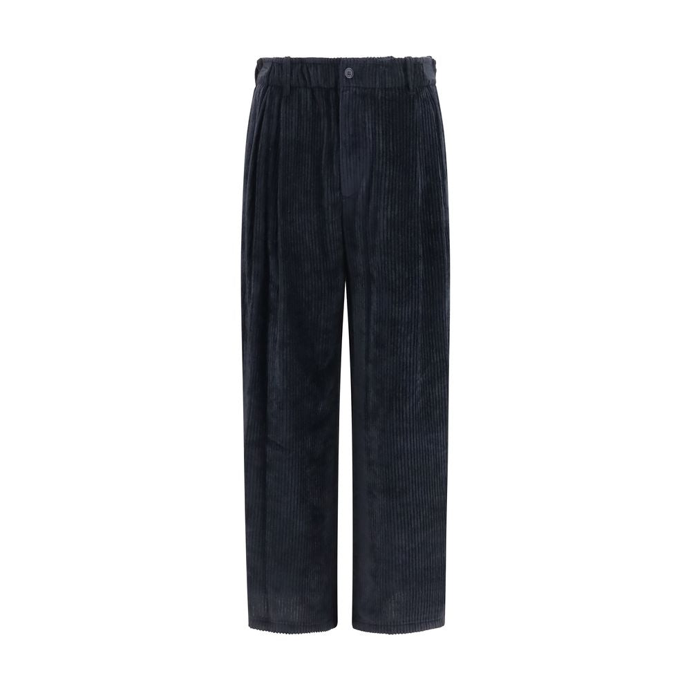 Giorgio Armani Black Viscose Casual Trousers