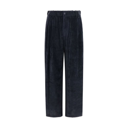Giorgio Armani Black Viscose Casual Trousers
