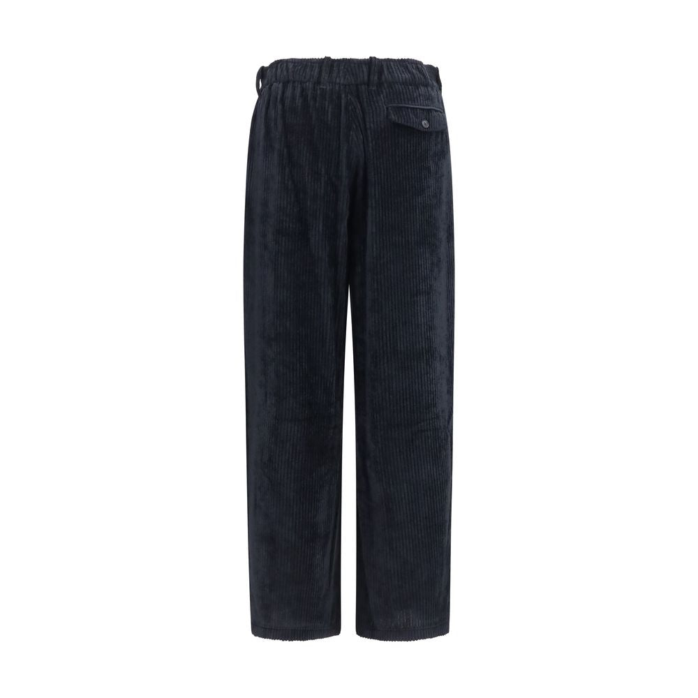 Giorgio Armani Black Viscose Casual Trousers