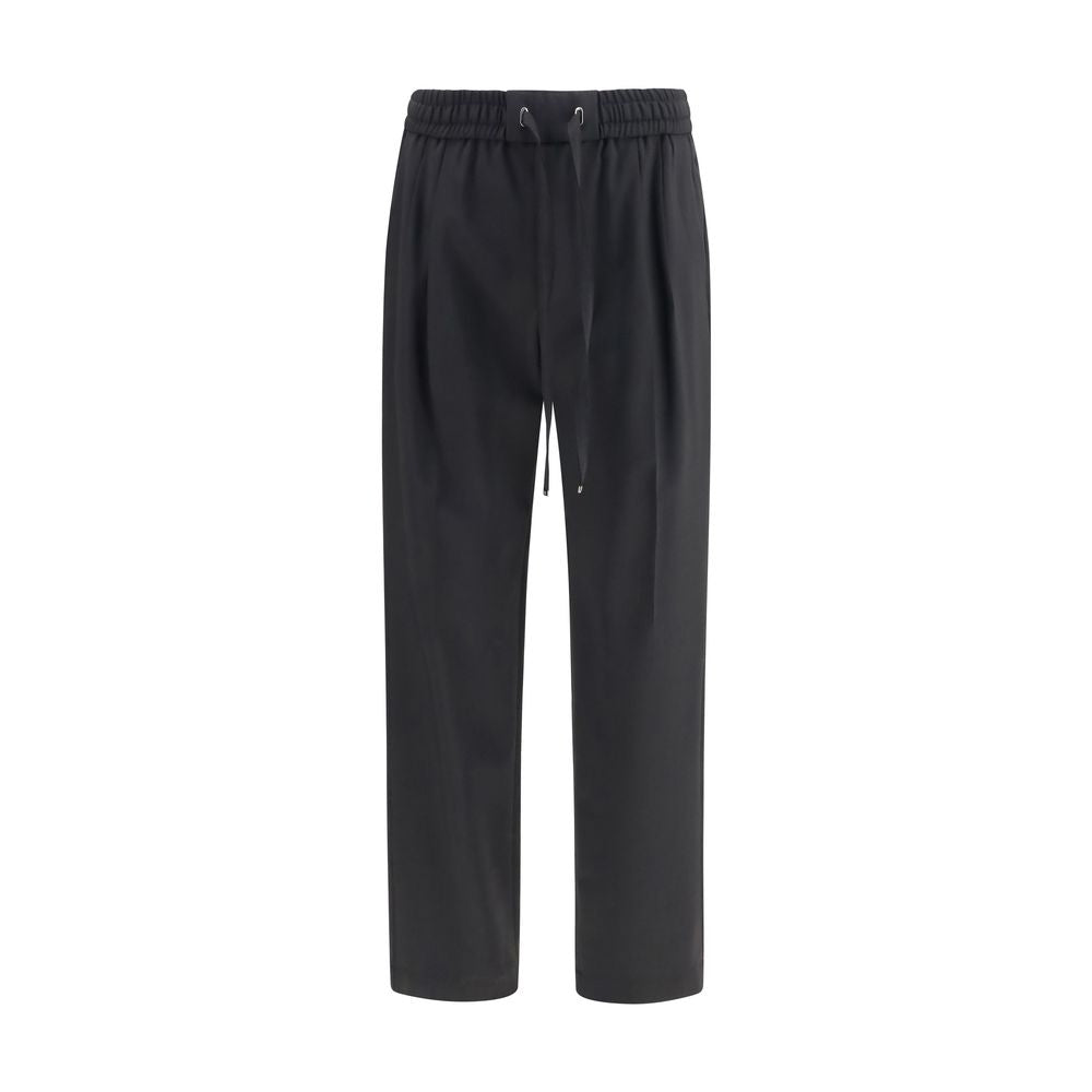 Dolce & Gabbana Joggers Oves Aries De Lana Negra - Confort Y Estilo Deportivo