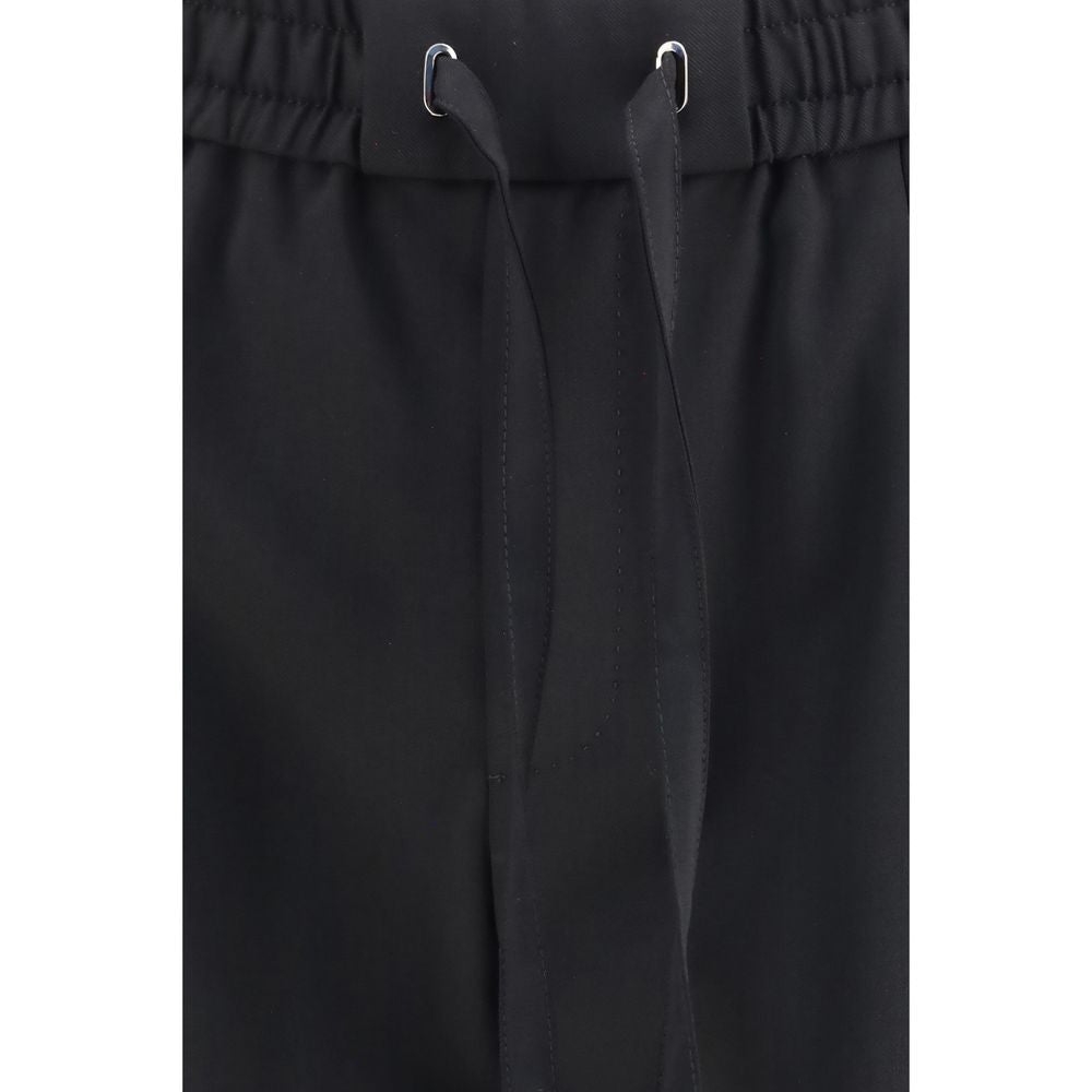 Dolce & Gabbana Joggers Oves Aries De Lana Negra - Confort Y Estilo Deportivo