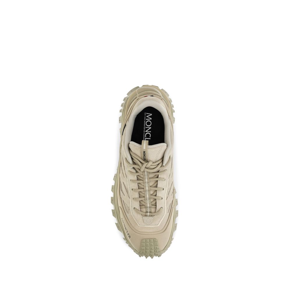 Zapatillas Deportivas Moncler Bos Taurus de Piel de Ternero Beige
