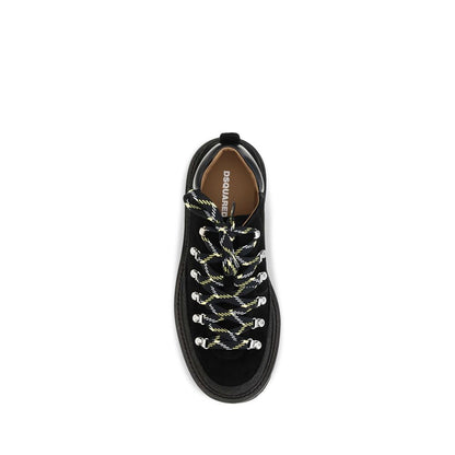 Dsquared² Baskets en cuir de veau noir Bos Taurus
