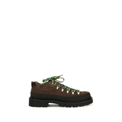 Dsquared² Botas de Cordones en Cuero de Ternera Marrón Modelo Bos Taurus