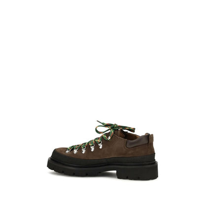 Dsquared² Botas de Cordones en Cuero de Ternera Marrón Modelo Bos Taurus