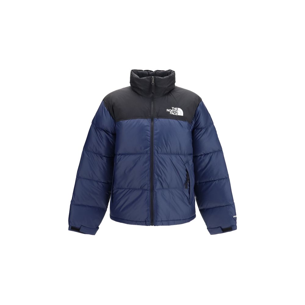 The North Face Chaqueta Larga De Nylon Azul Nuptse Retro