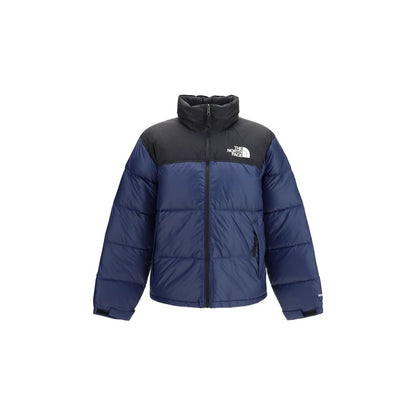 The North Face Chaqueta Larga De Nylon Azul Nuptse Retro