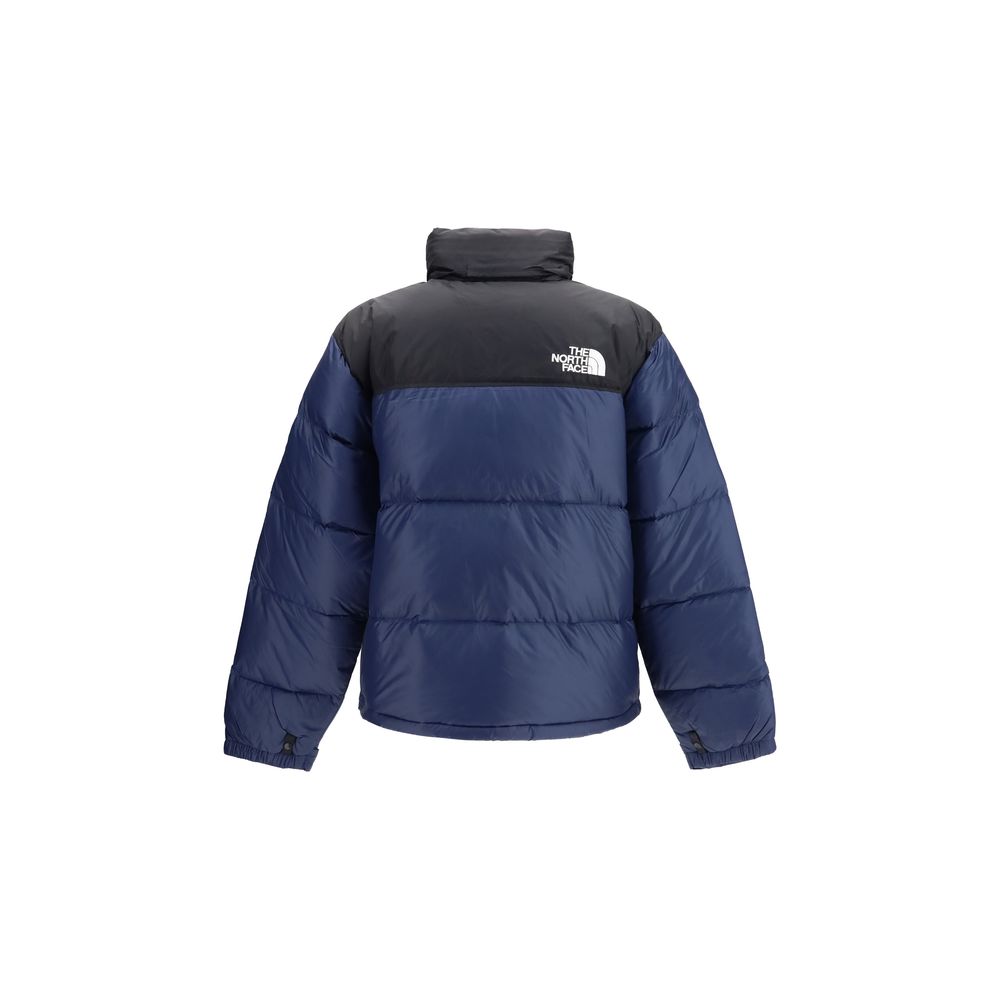 The North Face Chaqueta Larga De Nylon Azul Nuptse Retro
