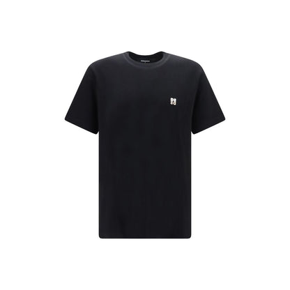 Dsquared² Black Cotton Structured Finish T-Shirt