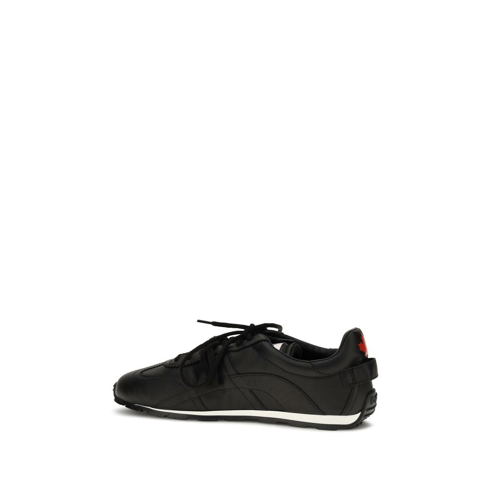 Zapatillas Deportivas Dsquared² De Cuero De Ternera Negro Bos Taurus