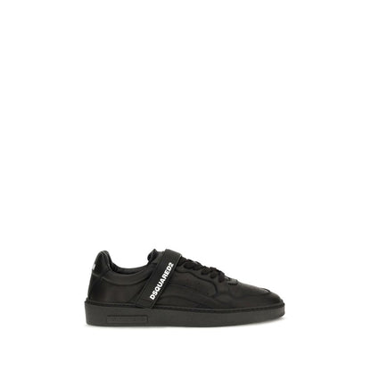 Zapatillas Deportivas Dsquared² De Cuero De Ternera Negra Modelo Bos Taurus