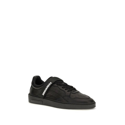 Zapatillas Deportivas Dsquared² De Cuero De Ternera Negra Modelo Bos Taurus