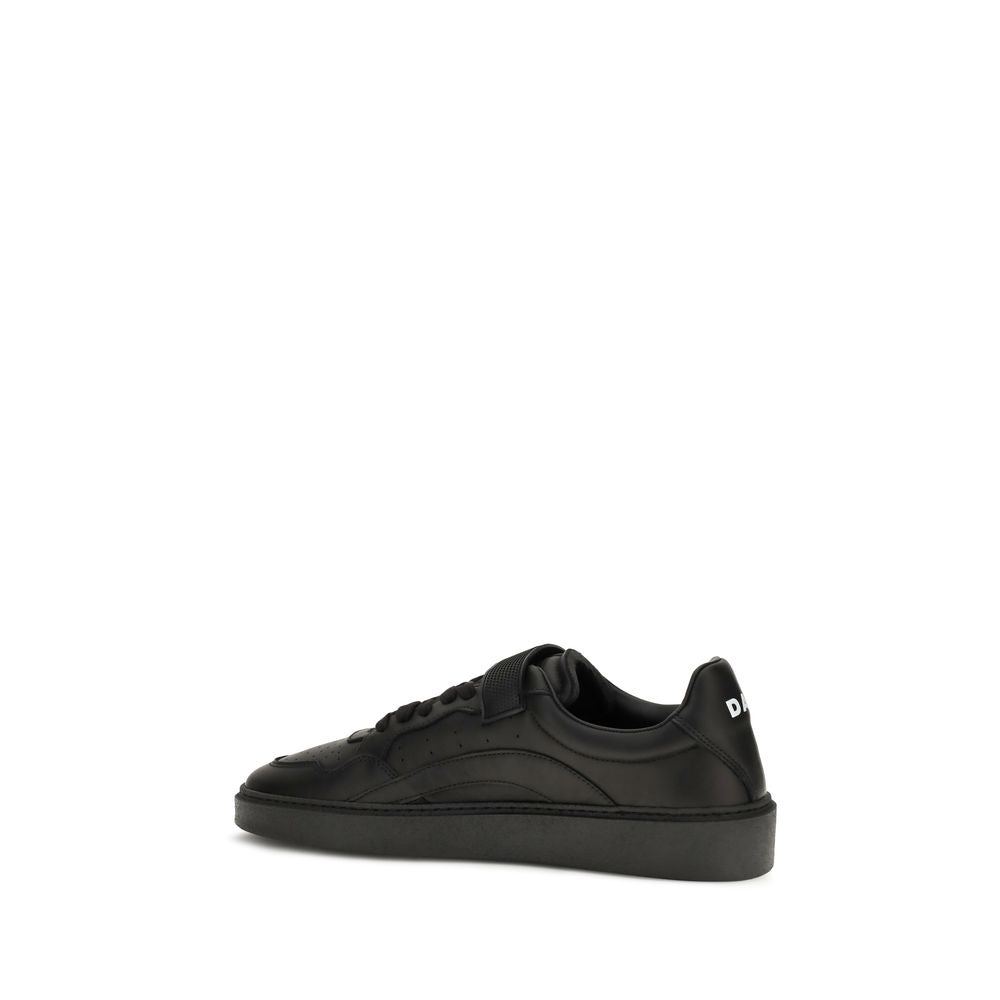 Zapatillas Deportivas Dsquared² De Cuero De Ternera Negra Modelo Bos Taurus