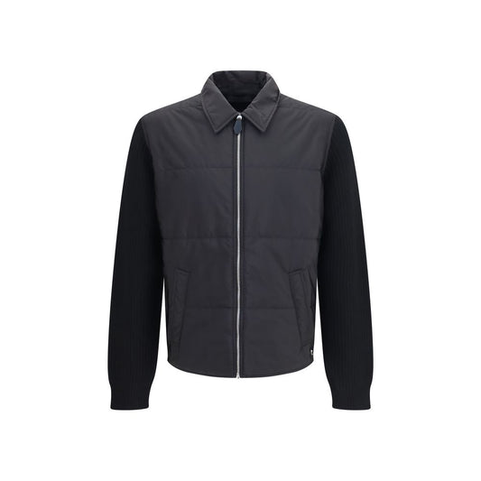 Prada Black Wool Oversized Full-Length Jacket