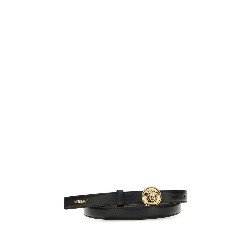 Versace Bos Taurus Black Calfskin Belt