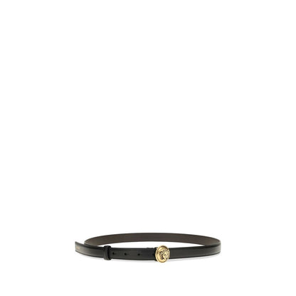 Versace Bos Taurus Black Calfskin Belt
