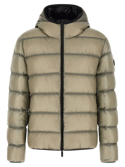 Abrigo Largo De Poliamida Beige Modelo Guadiana Moncler