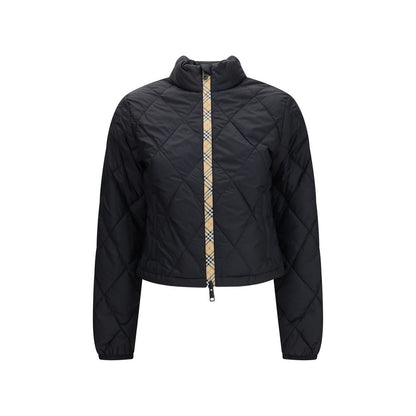 Full-length black polyamide Burberry jacket