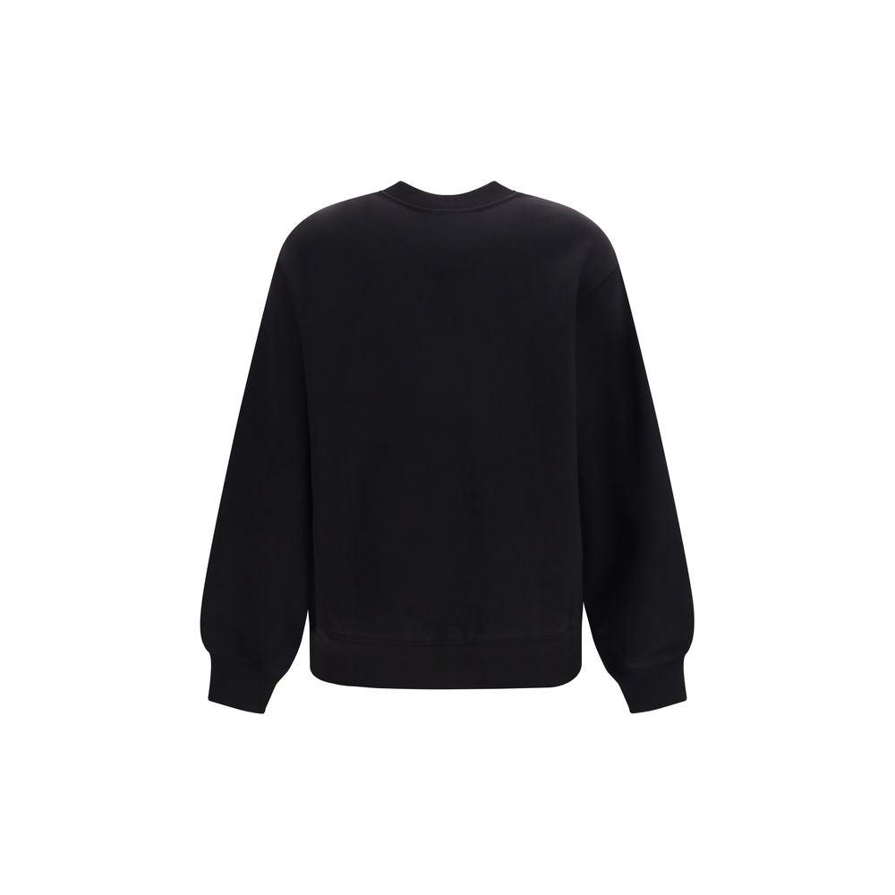 Dolce & Gabbana Black Cotton Sweatshirt - Structural Comfort and Softness