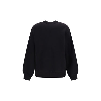Dolce & Gabbana Black Cotton Sweatshirt - Structural Comfort and Softness