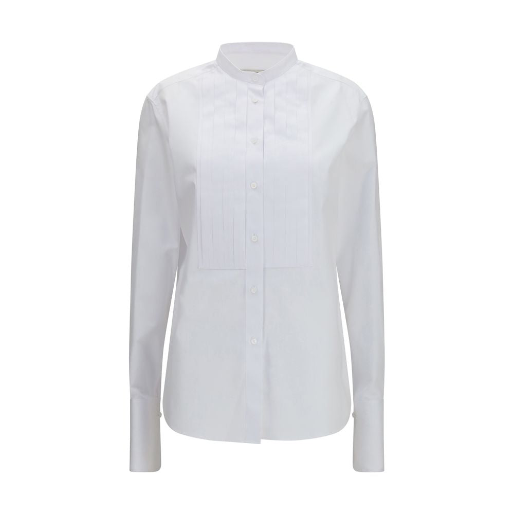 Fendi Chemise habillée en coton blanc coupe classique