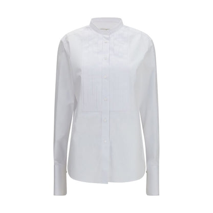 Fendi Chemise habillée en coton blanc coupe classique