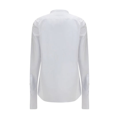 Fendi Chemise habillée en coton blanc coupe classique
