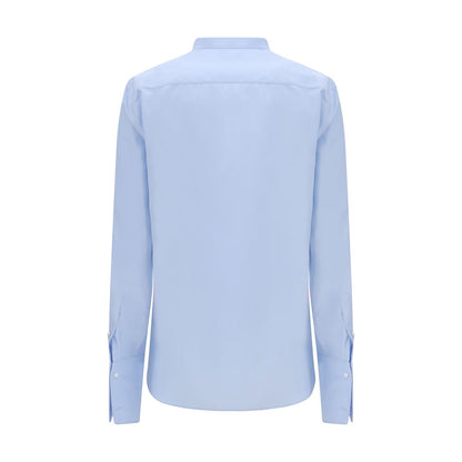 Chemise Habillée en Coton Bleu Fendi Design Contemporain