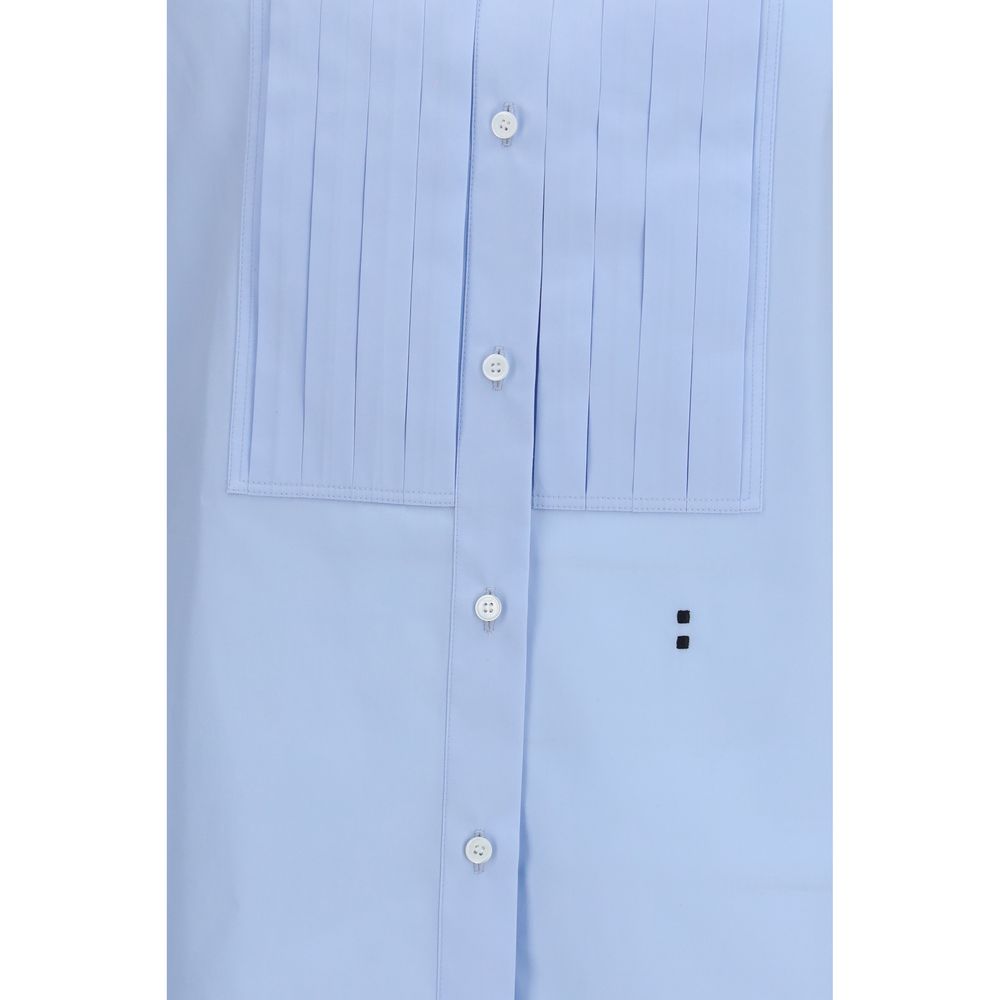 Chemise Habillée en Coton Bleu Fendi Design Contemporain