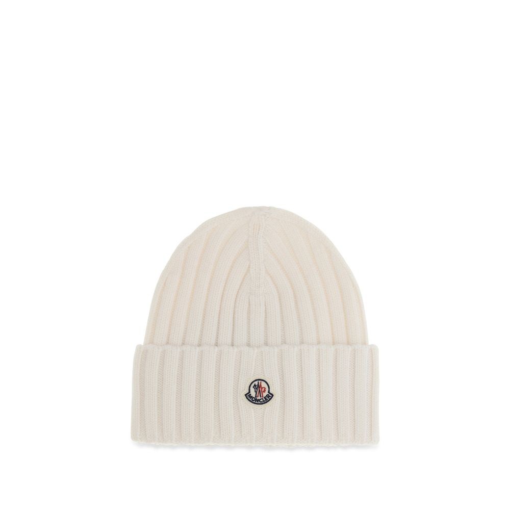 Moncler Beanie De Lana Blanca Colección Ovis Aries
