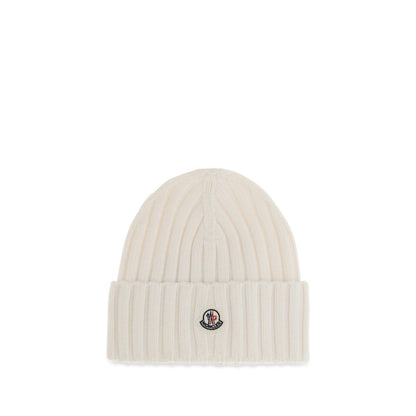 Moncler Beanie De Lana Blanca Colección Ovis Aries