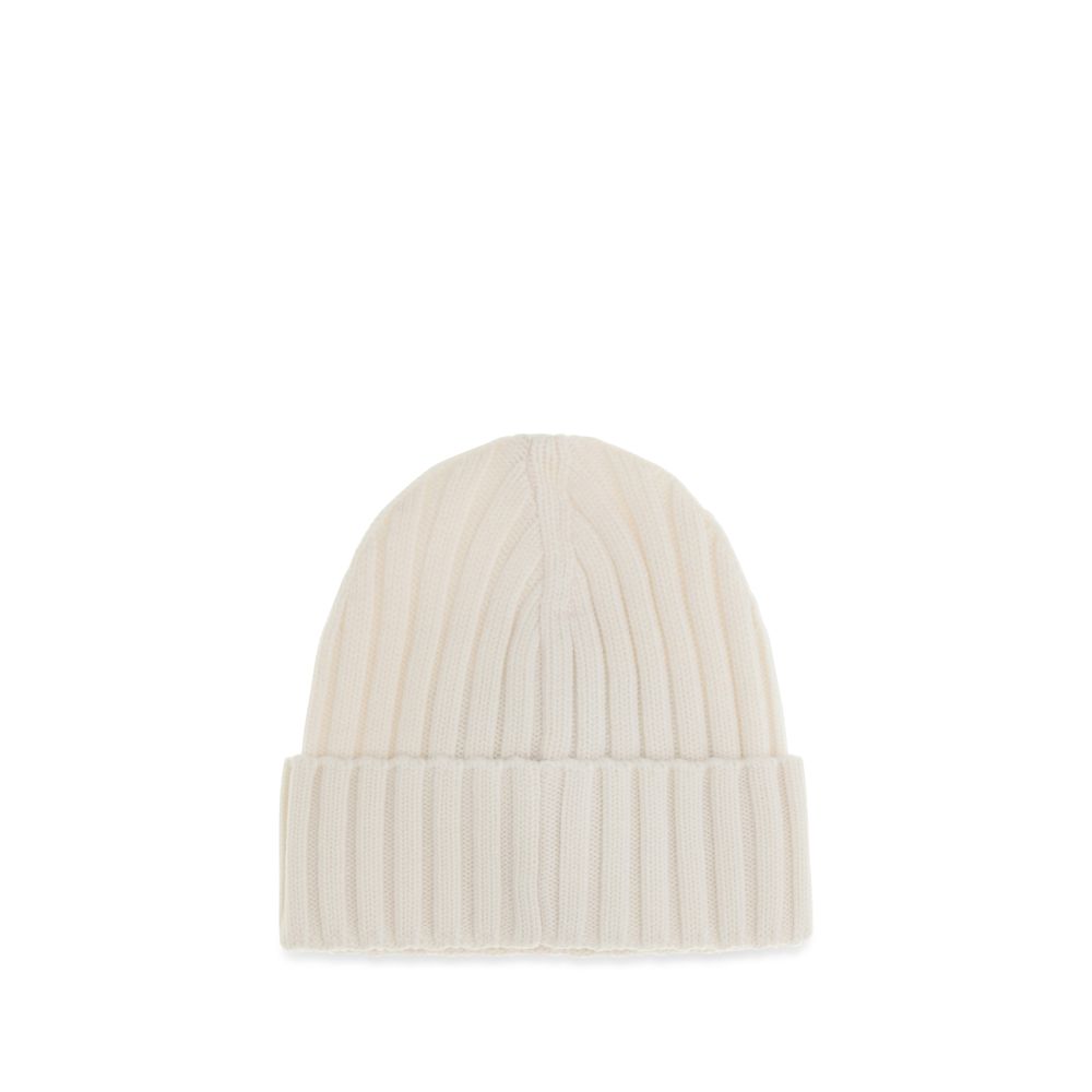 Moncler Beanie De Lana Blanca Colección Ovis Aries