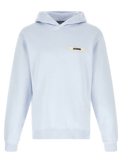 Jacquemus Blue Cotton Sweatshirt - Relaxed Fit and Comfort