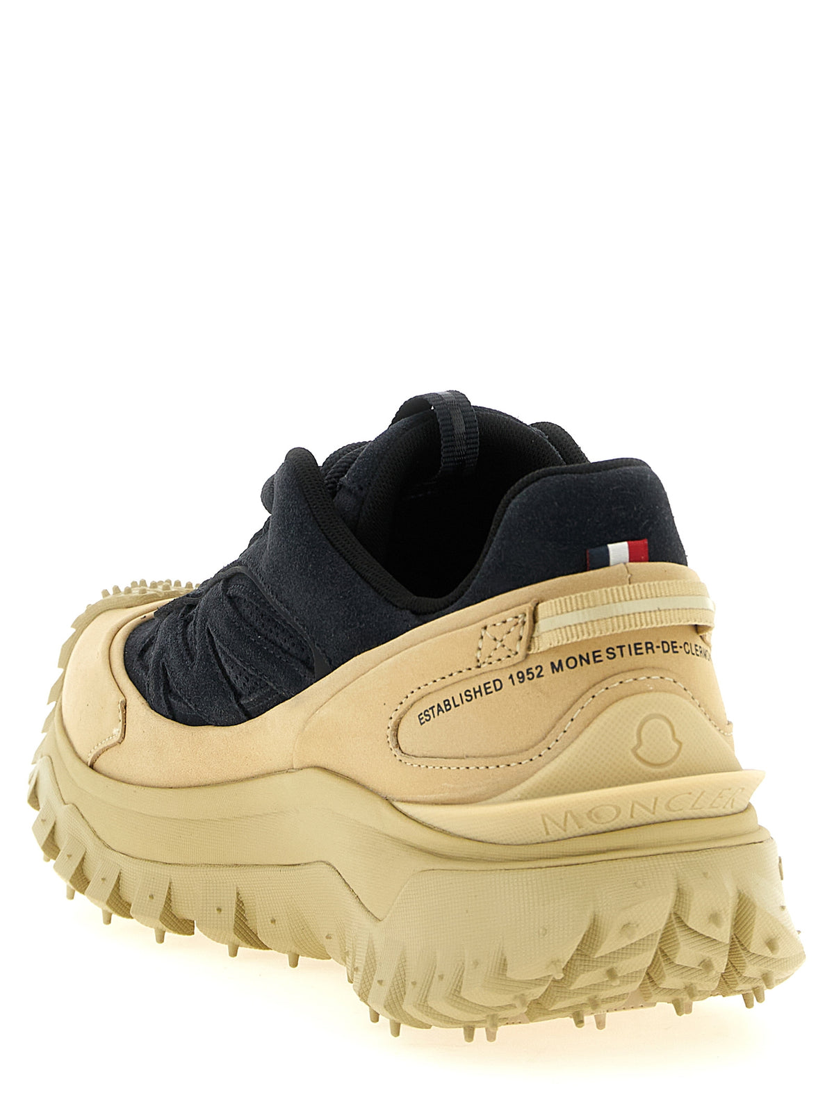 Moncler Blue Leather Trainers - Ideal For Physical Activity