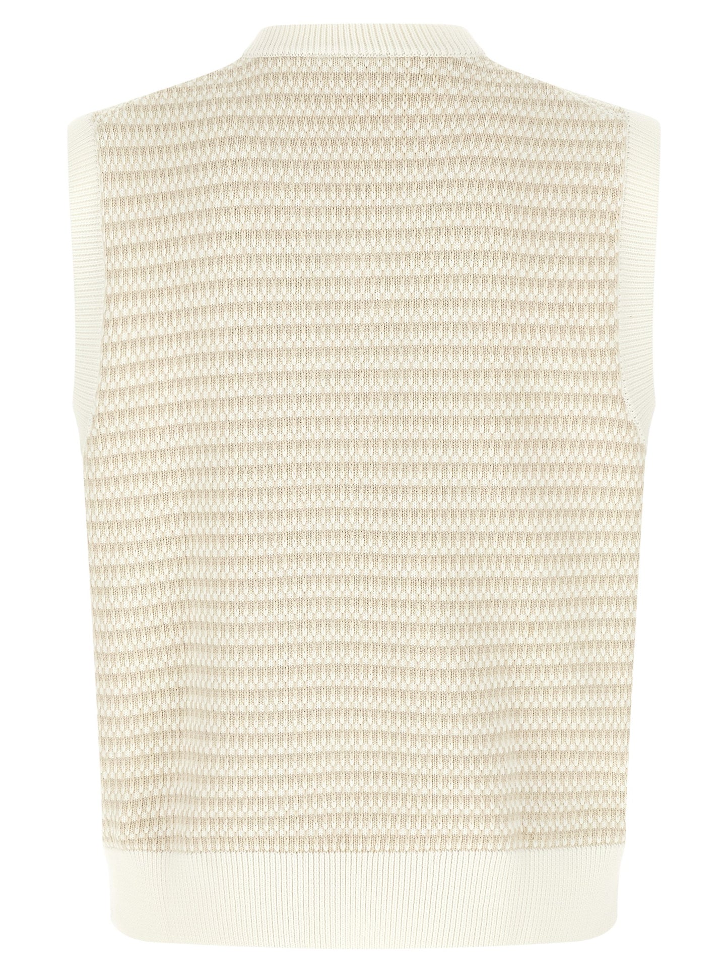 Lacoste Chaleco Sin Mangas De Algodón En Tono Beige
