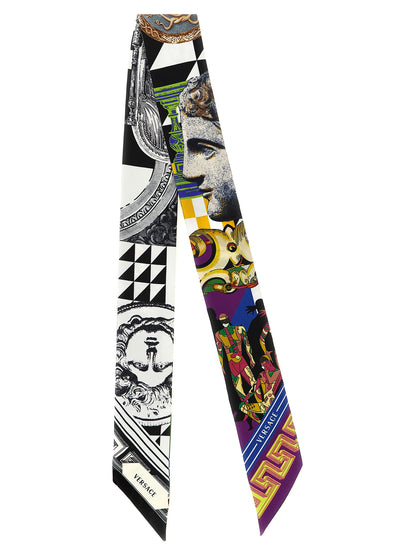 Versace Multicolor Silk Foulard Elegant Style