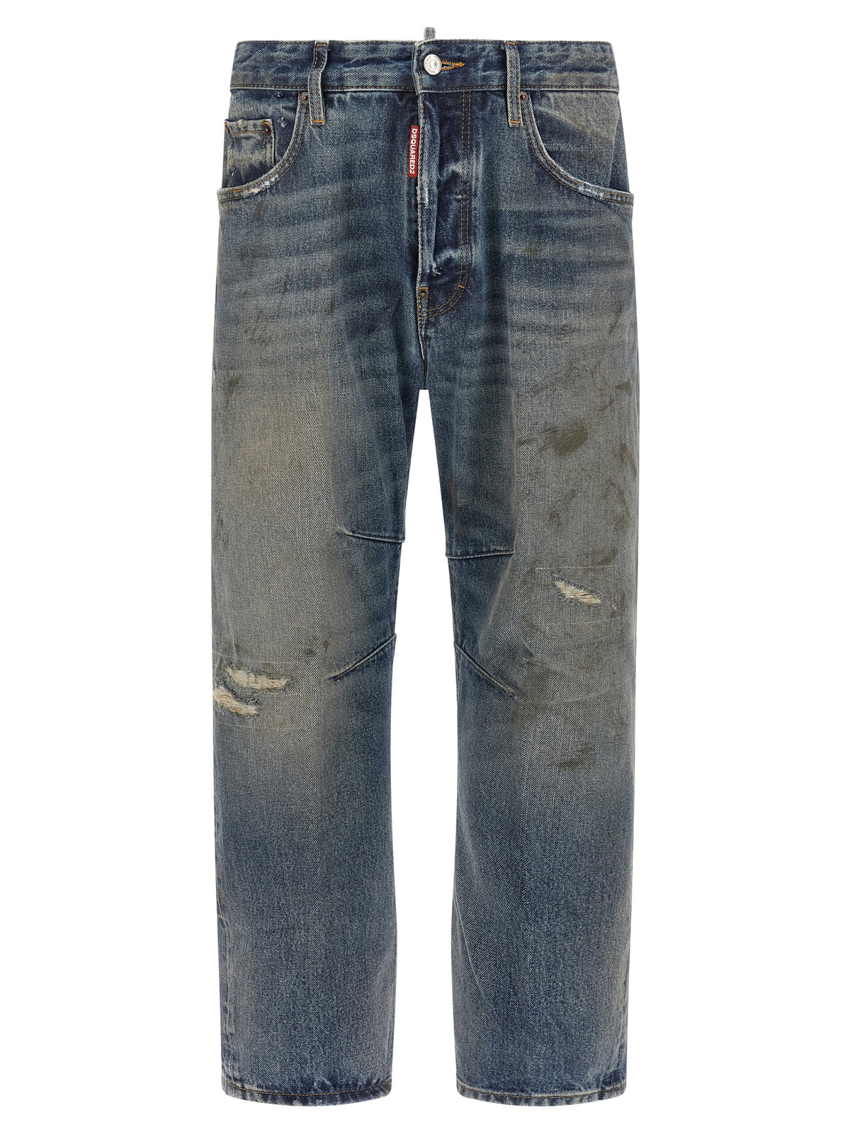 Dsquared² Blue Cotton Jeans With Relaxed Fit