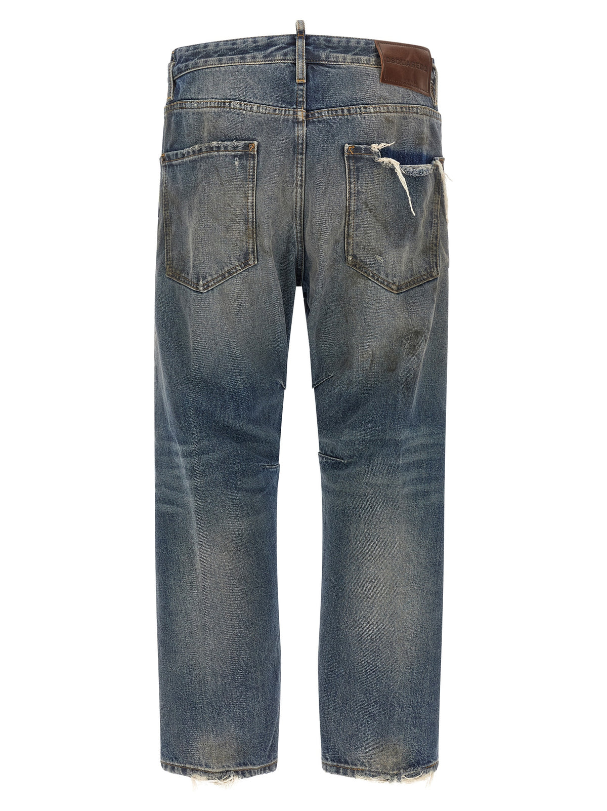 Dsquared² Blue Cotton Jeans With Relaxed Fit