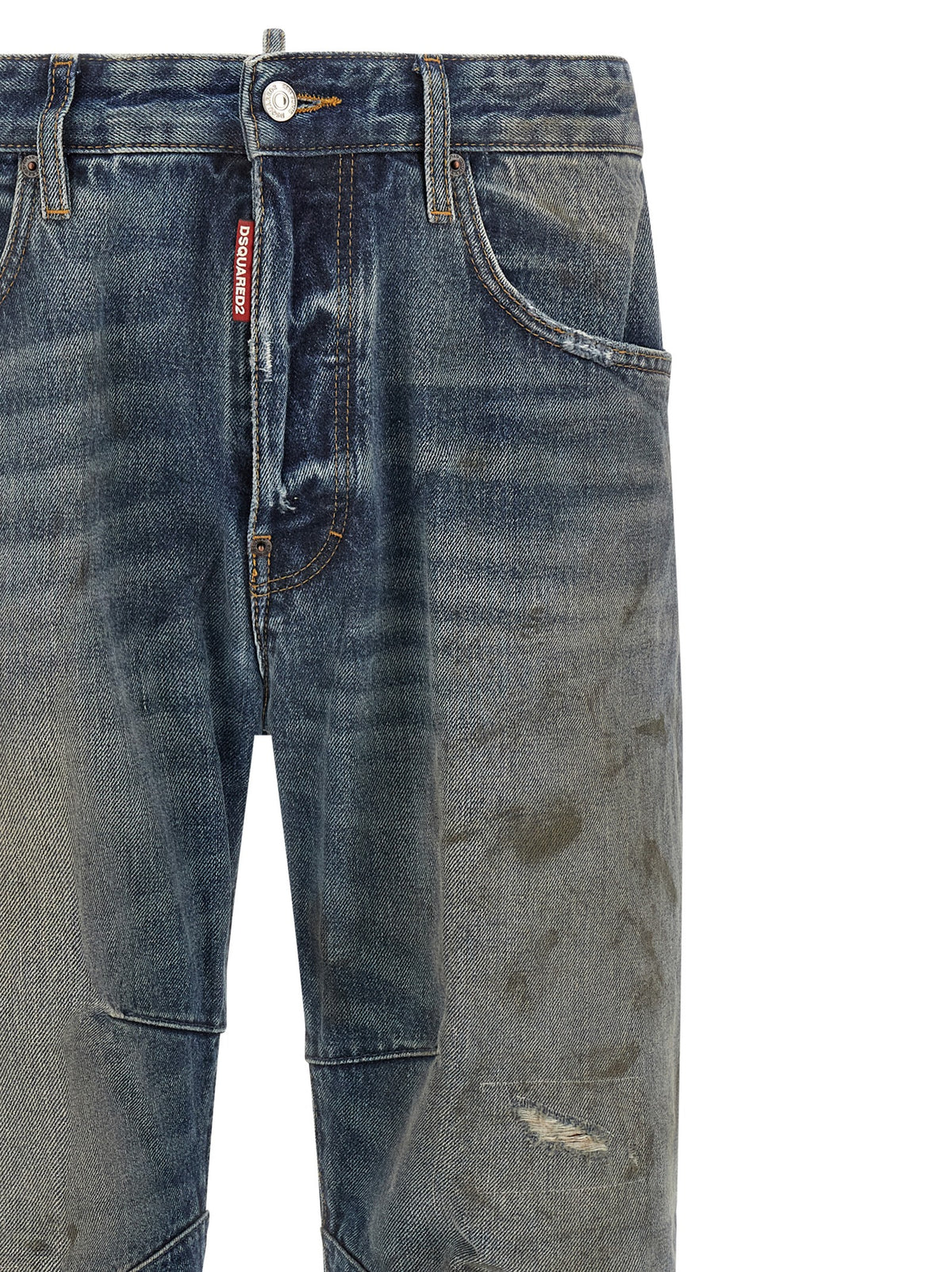 Dsquared² Blue Cotton Jeans With Relaxed Fit
