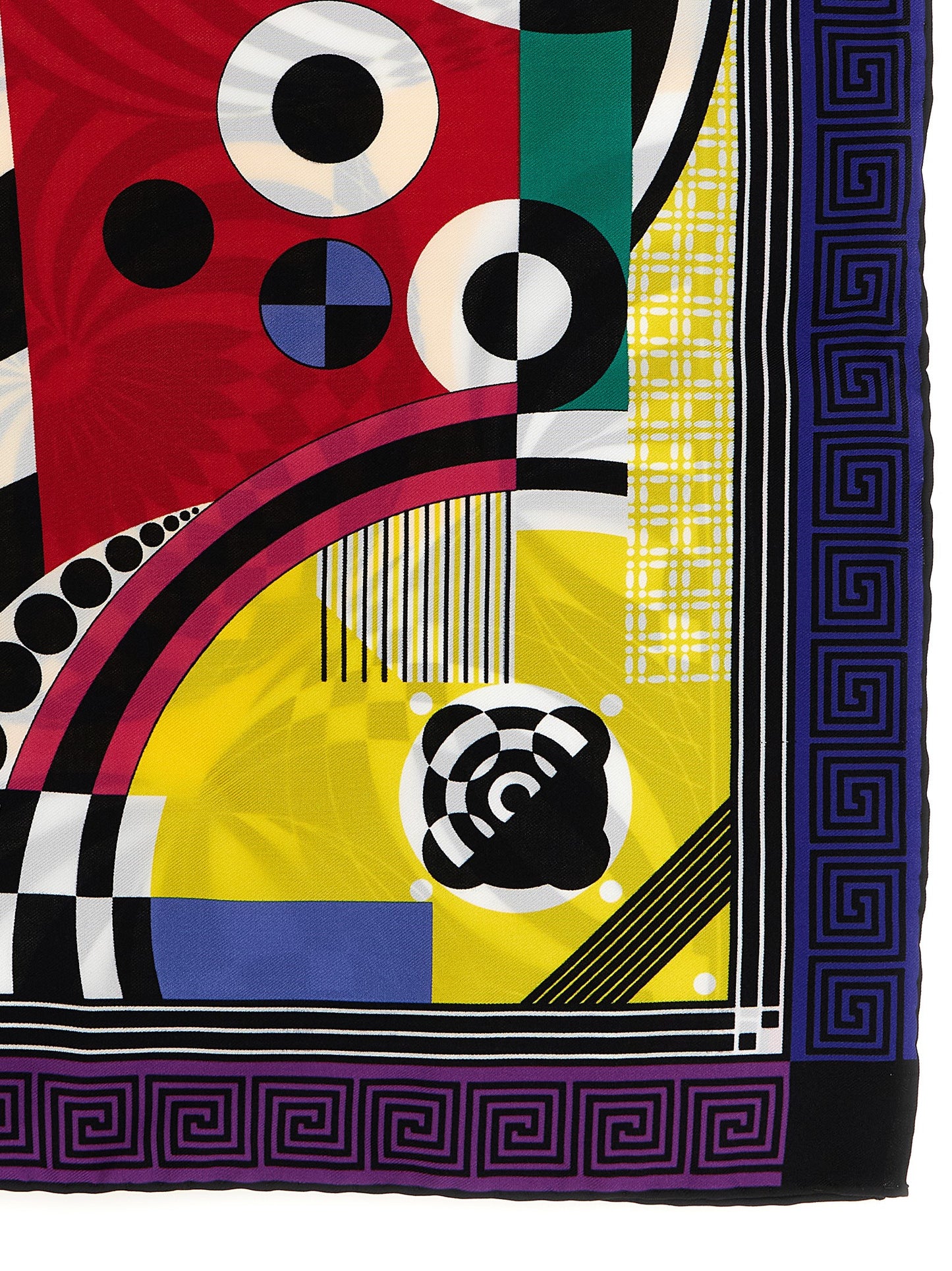 Versace Multicolor Silk Scarf - Fluid Drape And Natural Feel