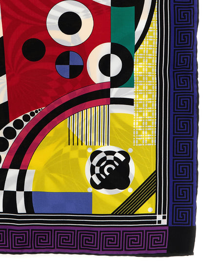Versace Multicolor Silk Scarf - Fluid Drape And Natural Feel