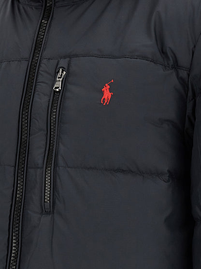 Polo Ralph Lauren Chaqueta Larga De Poliéster Negra