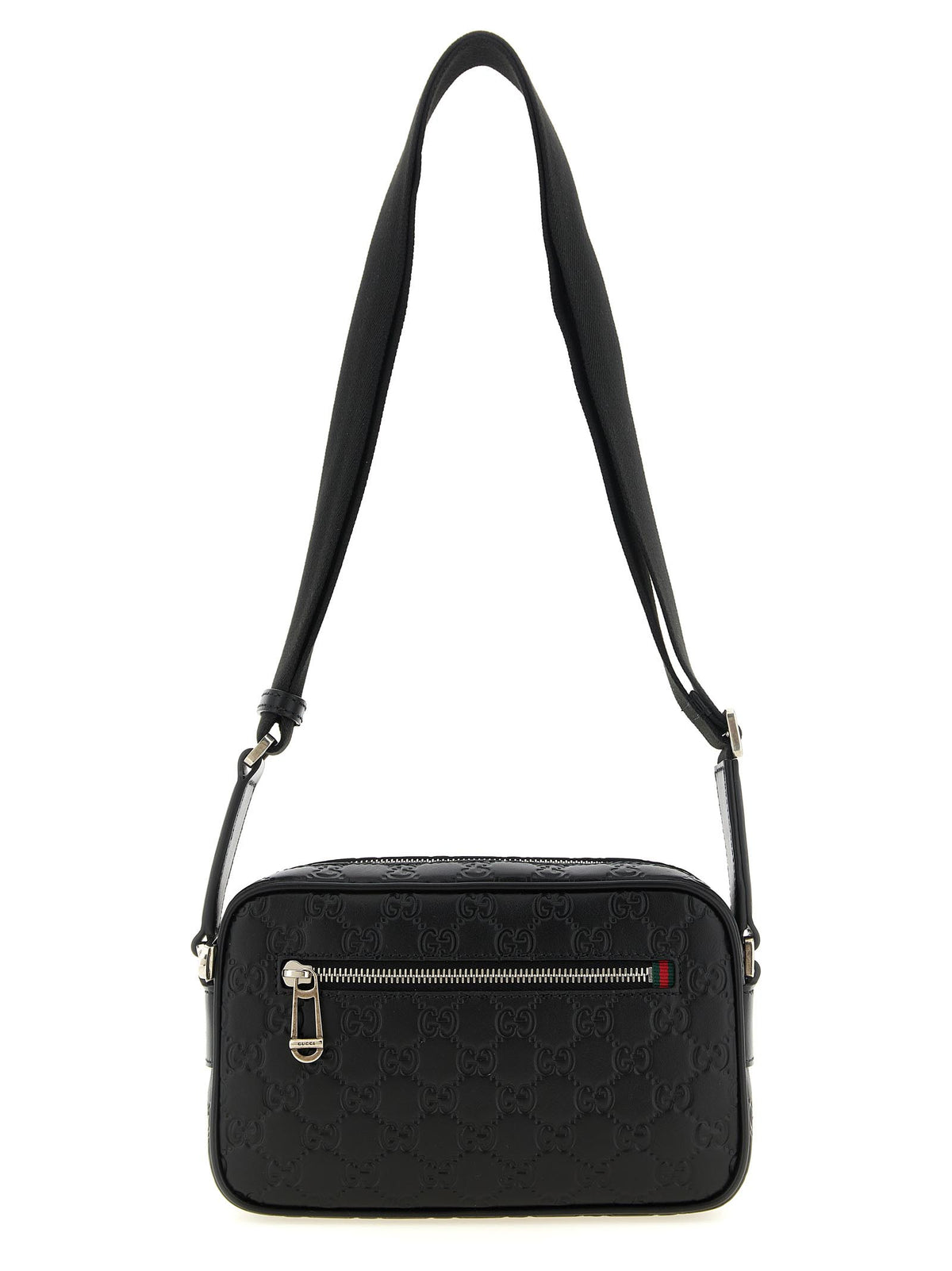 Bolso Bandolera Pequeño De Piel De Becerro Negro De Gucci